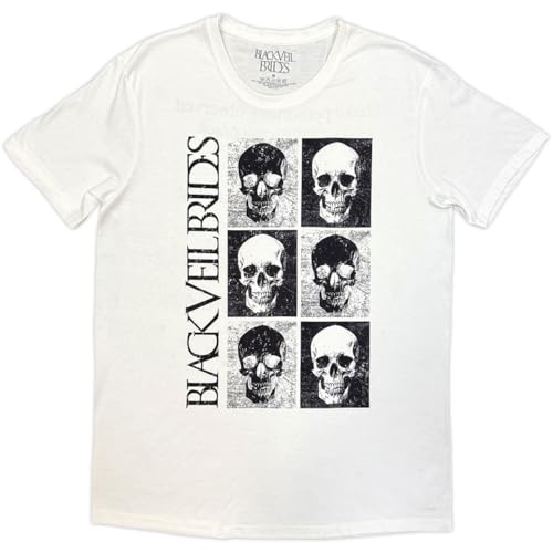 Image of Black Veil Brides Skulls Official Tee T-Shirt Mens Unisex (Small)