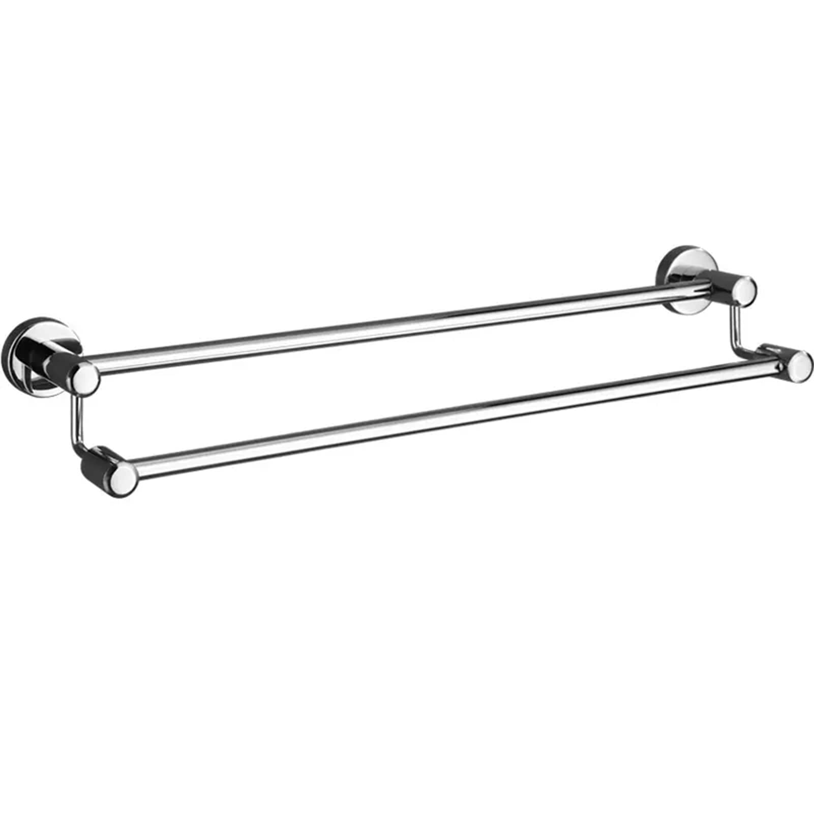 Porte-serviettes acier inoxydable argent brossé luxe LWX