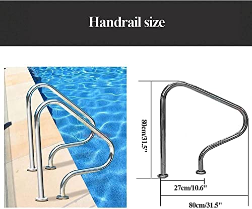 Rails de sécurité à 3 coudes pour entrée de piscine sans risque de chute - 6