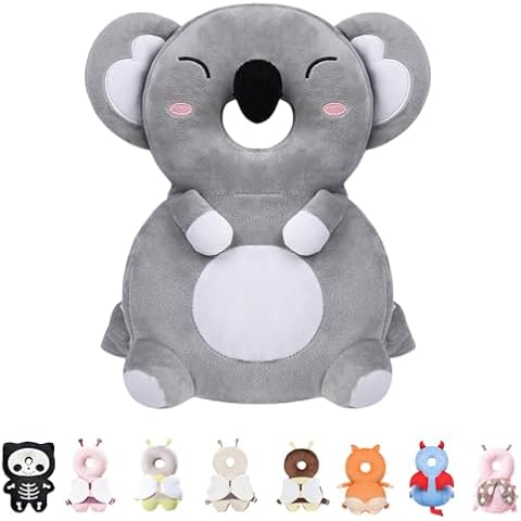 Raelitego Baby Head Protector Backpack for Falling Crawling and Walking Toddler Essentials Harness Infant Koala Toys Helmets Baby Lover Gifts for 0.5-3 Years 6-12 Months Cover