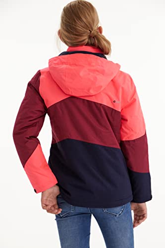 killtec Mädchen Lynge Grls Jckt B Funktionsjacke Mit Kapuze, neo-coral, 128
