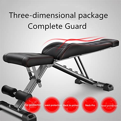 QWVDS Terug Verstelbare Vliegende Vogel Kruk Multifunctionele Opvouwbare Fitness Sit Up Gewichtheffen Bed - Image 5