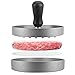 EMAGERN Prensa de Hamburguesas, Molde Hamburguesas con 500 pcs Papel de Hamburguesas Antiadherente Molde para Carne de Hamburguesa de Aleación de Aluminio Kit para Hacer Hamburguesas Barbacoa - Plata