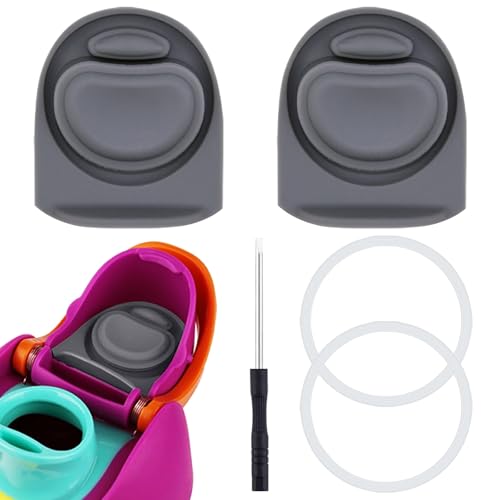 BMSQOFD 2 Sets Replacement Lid Rubber Seal Stopper and O Ring Gasket Compatible with Owala FreeSip 24 32 oz Water Bottle Top Insert Cap Parts for Owala 16/19/24/25/32/40oz Mouthpiece Accessories HH1