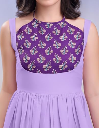 Image of PURVAJA Women's Midi Cotton Blend Dress (Floe-246-250)