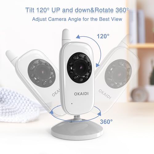 Okaidi Video Baby Monitor, 3.2 Inch Baby Monitor With Camera And Audio thumb #4