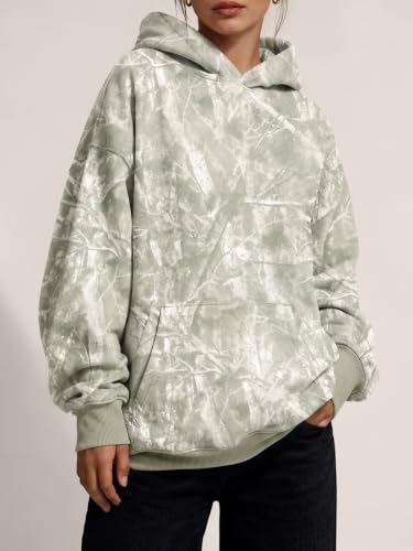 Image of Trendy Queen Women Oversized Hoodies Fall Outfits | Gentle Skin Feel, Aesthetic Drop Shoulder, Large Kangaroo Pocket, Seamless Daily Outfit Match