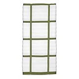 All Clad Textiles 100-Percent Combed Terry Loop Cotton Kitchen Towel, Oversized, Highly Absorbent and Anti-Microbial, 17-inch by 30-inch, Checked, Sage Green