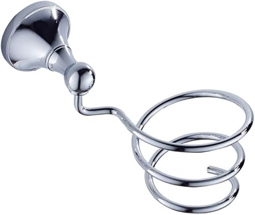 Towel Ring, Bathroom Hardware Set Towel Bar Soap Dish Toilet Brush WC Paper Holder Robe Hook(Hairdryer Holder)
