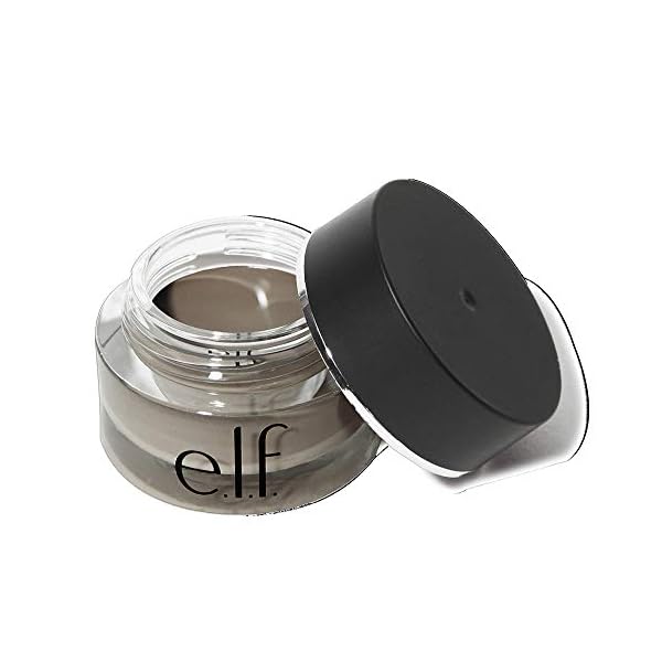 e.l.f. Lock On Liner And Brow Cream Sculpts and Defines Eyebrows Medium Brown 0.19 Oz (5.5g)