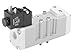 Parker Hannifin H16VXXG023D H1 Isys ISO Series Aluminum Pneumatic Valve, Double Solenoid, 3 Position CE, 5599-2 Valve Less Vase Mounting, External Pilot #12 or #14 Port/Vented, Non-Locking, Flush, Push with Light, Remote Pilot Valve Less Base Enclosure, 120/115 VAC, 60/50 Hz, 1 Size