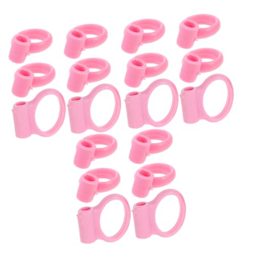 OFFIGAM 18個子供用シリコントレーニング箸リング 指導用補助具 耐久性シリコン指カバー 幼児練習向け箸アクセサリー