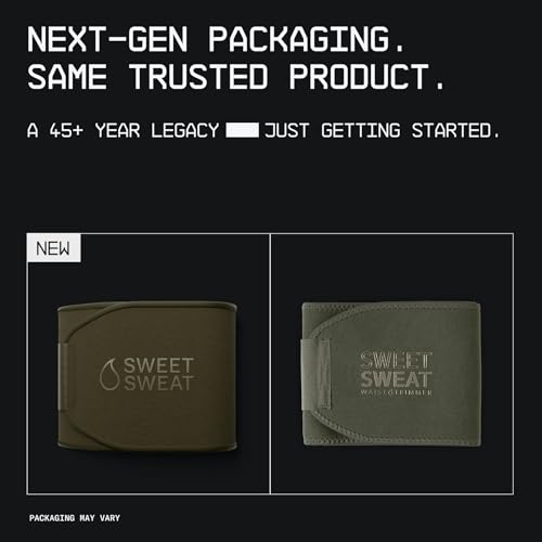 Image of Sports Research Sweet Sweat Waist Trimmer (Core Series) - Premium Sweat Enhancing Fitness Band for Women & Men - Adjustable Fit . Latex-Free Neoprene - Matte Green, XL