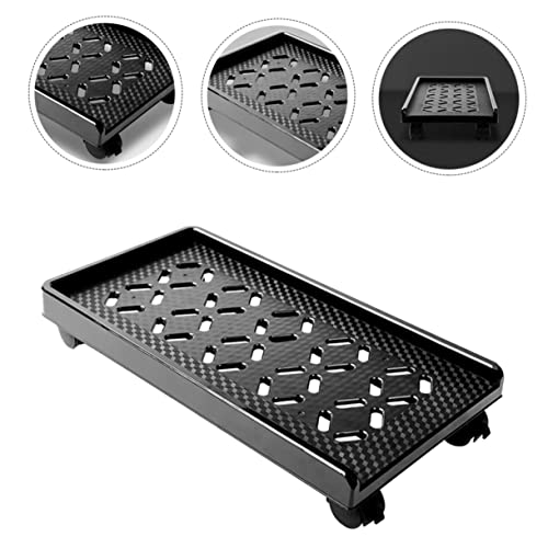 Soporte para CPU VILLCASE con ruedas para torre de computadora, diseño ventilado para disipación de calor, adecuado para gaming y estaciones de trabajo miniatura 6