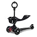 JWDYA Scooter for i Bambini del Bambino Scooter con Estraibile Sedile 3 Ruote Scooter for Extra Scooter Piattaforma Larga (Color : A)