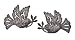it's cactus - metal art haiti Doves of Peace, (Set of 2), Inspiration Wall Decor, 5.5" x 8"