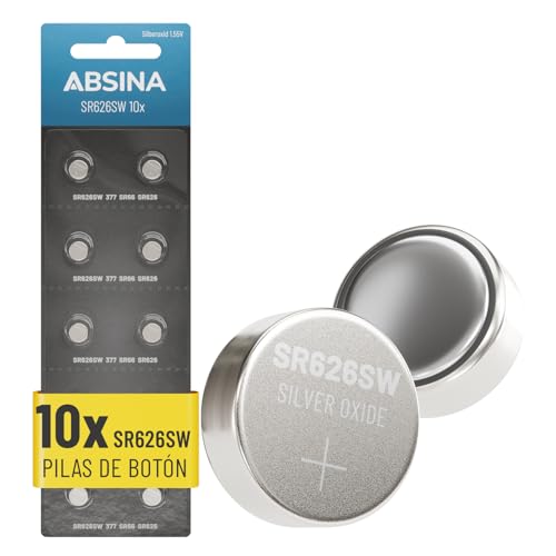 ABSINA Pila SR626SW para Reloj 1,55V óxido de Plata