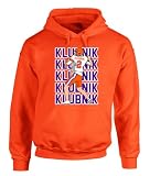 Orange Cade Klubnik Text Pic Hooded Sweatshirt ADULT XL