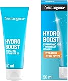 Neutrogena Hydro Boost City Shield Hydrating Face Lotion SPF 25, Protects Against Pollution and Sun Damage, with Hyaluronic Acid and Antioxidant for Radiant Skin, Broad Spectrum, 50ml