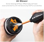 K&F CONCEPT 25-in-1 Camera Lens Cleaning Kit with 24mm Cleaning Swab*6, 60+20ml Liquid, Storage Case, Lens Pen,Brush, Air Blowing, Cleaning Cloth*2 for DSLR Camera Lens Filter Sensors