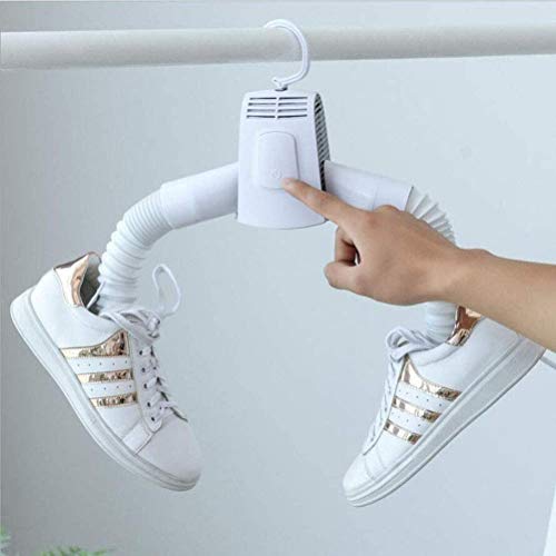 Mokshith Clothes Dryer Shoe Dryer Hanger Dryer 1 Unit 2 Roles Function Quick Drying Hot Air/Natural Wind Switching Silent Rainy Season Measures Home Travel Business Trip
