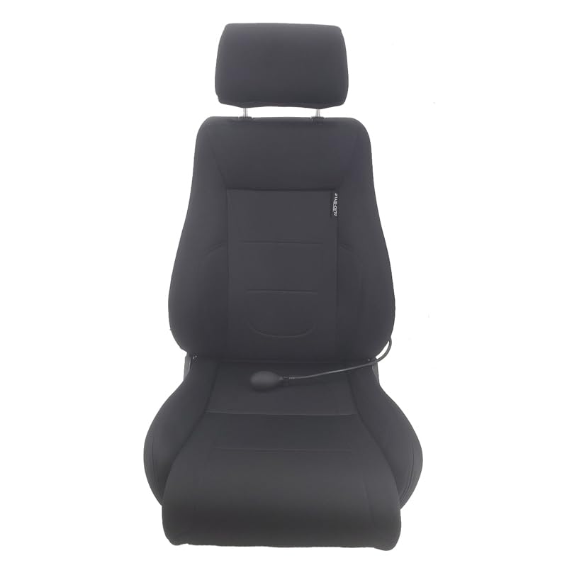 AutoStyle Siège baquet 'Retro II' - Noir - Dossier réglable - incl. glissières