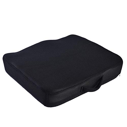 AERIS Large Memory Foam Seat Cushion for Office Chairs -Car Seat Cushion