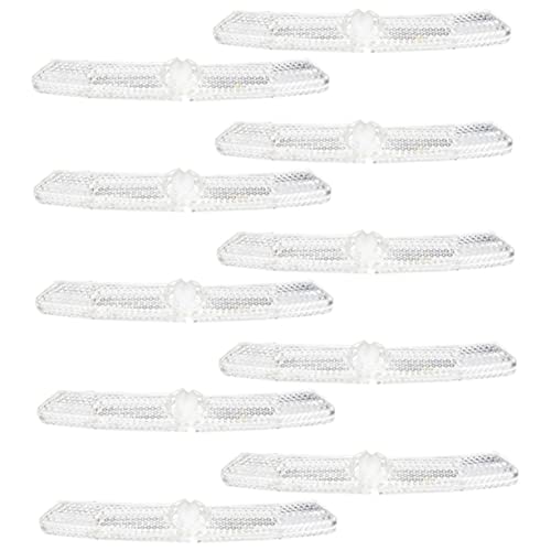 GRIRIW 10Pcs Bicycle Reflectors Night Safety Warning Reflectors for Enhanced Visibility Suitable for Bike Wheel Installation for Night Riding and Cycling Safety