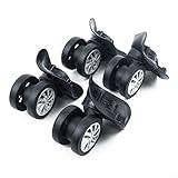 ARMYJY Ruedas de maleta, Negro