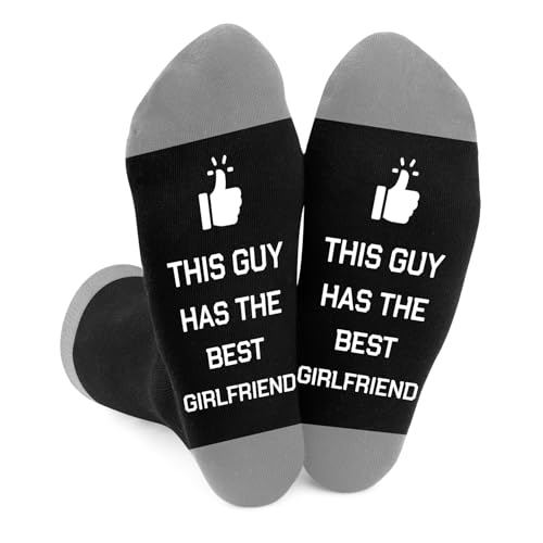DTUIEUI Gifts for Boyfriend - Funny Mens Valentines Day Valentines Romantic Anniversary I Love You Gifts for Him Personalised Christmas Birthday Presents for Boyfriend from Girlfriends Funny Socks