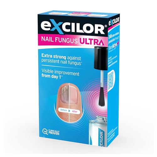 EXCILOR - Nail Fungus Treatment ULTRA - Forte - Extra Strong Formula Against Persistent Nail Fungus - Clinically Proven - 1 Application Per Day - 30ml