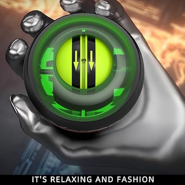 Auto-Start Power Gyro Ball, with LED Light, for Wrist & Forearm Training