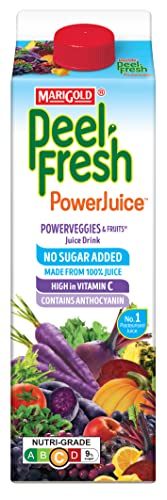 Marigold Peel Fresh No Sugar Added Juice Drink Power Veggies and Mixed Fruits 946ml - Chilled