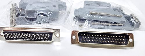 Connectors Pro 2 Sets Lötbecher DB50 Stecker + Kunststoffhauben, 50 Pins...