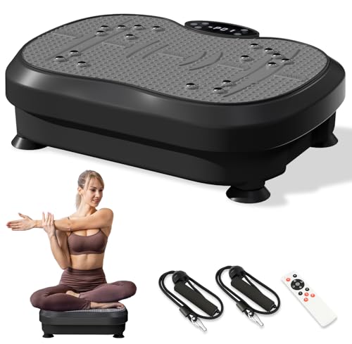 Plataforma vibratoria para ejercicio, equipo de fitness para todo el cuerpo, tabla de balanceo para gimnasio deportivo, quema grasa y drenaje linfático, para mujeres y hombres