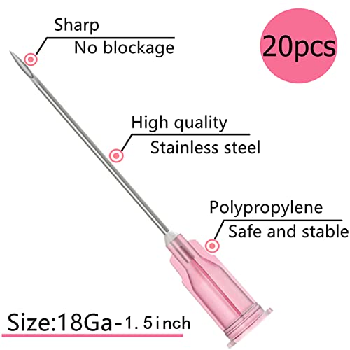 Kreireta KR-Z1122910218 20 Pcs 18Ga 1.5 Inch/38Mm Lab Dispensing Needle Luer Lock thumb #2