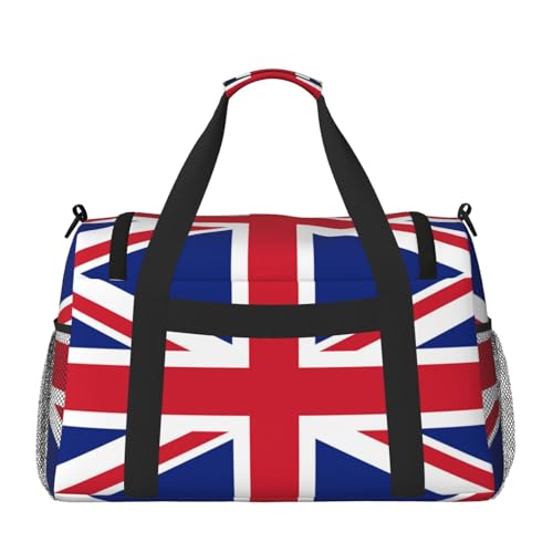 Union Jack All Uk Flag Duffel Travel Gym Sports Overnight Weekend Duffle Bags For Men Women2
