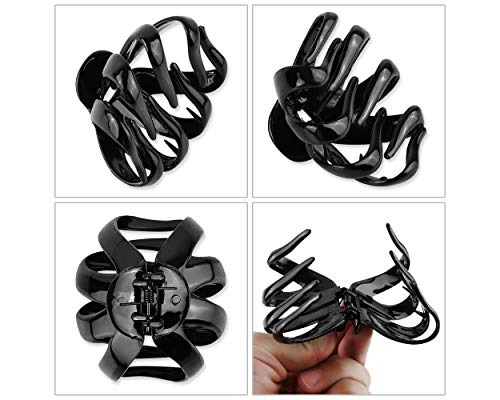 SCSpecial Large Octopus Clips 4 Pieces Octopus Jaw Hair Claw Clips for Thick Hair Spider Claw Hair Clip for Hair Accessories - Image 3