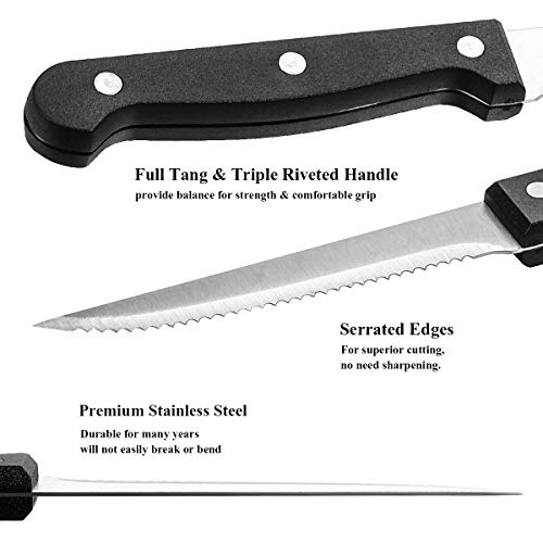 image for Wildone 72-Piece Silverware Set with Steak Knives, Stainless Steel Fla