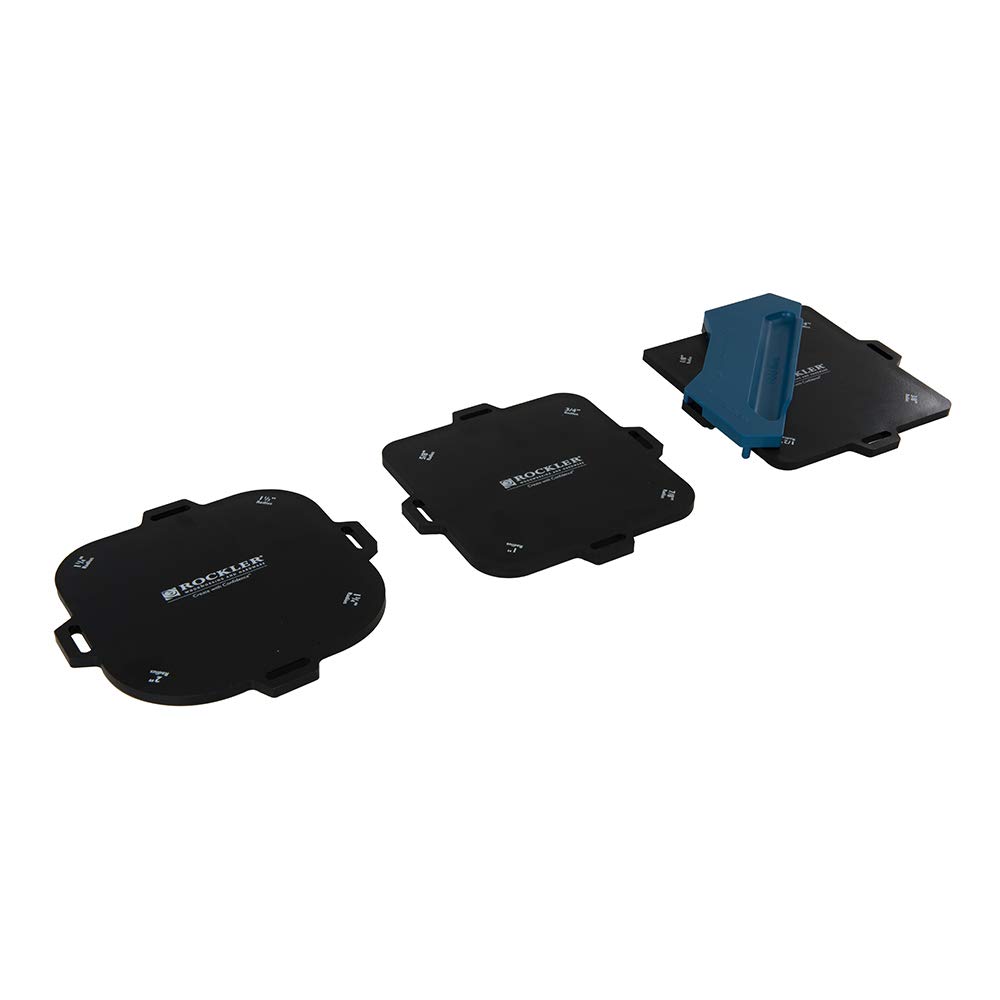 Rockler 405985 Plantillas para Redondear Esquinas, Plata