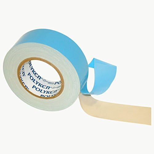 Polyken 108/NAT225 108 Flame Retardant Double Coated Cloth Carpet Tape: 2" x 75 ft, Natural