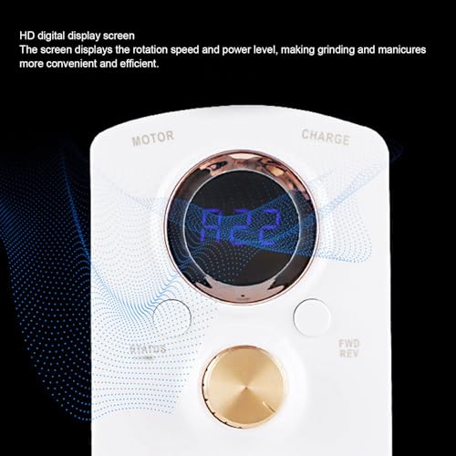 Máquina Eléctrica Recargable para Uñas 35000 RPM miniatura 3