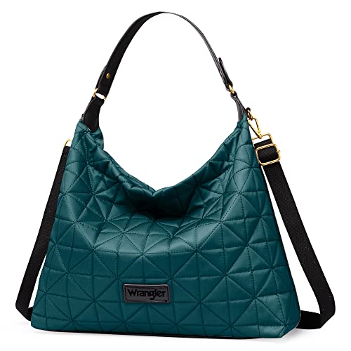 Wrangler Quilted Hobo Purses For Women Shoulder Crossbody Bags, Wg39-918 Blue #TOP9