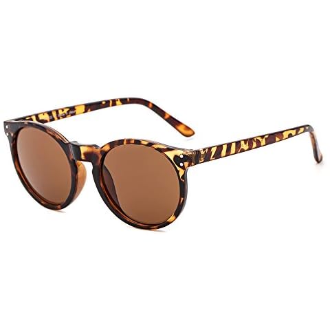 Suertree Women Men Sunglasses, Ladies UV Protection Eyewear Round Eyeglasses Vintage Shades Fashion Outdoor Glasses UV400 JH9003 Cover