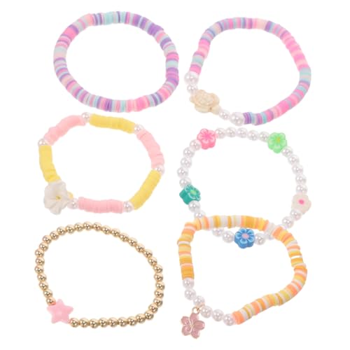 Bracelets décontractés en perles d'argile pour look de fête et style ado