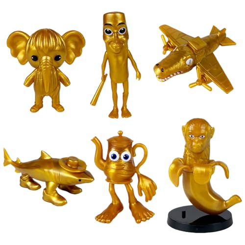 Italia Brainrot Meme Figuras Tung Tung Tung + Tralalero Tralala + Cappuccina Bailarina - Juguete decorativo para oficina, alivio del estrés, idea de regalo para adultos y niños, 15# 6 unidades Italia Brainrot Meme Figuras Tung Tung Tung + Tralalero Tralala + Cappuccina Bailarina - Juguete decorativo para oficina, alivio del estrés, idea de regalo para adultos y niños, 15# 6 unidades
