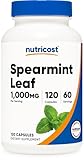 Nutricost Spearmint Leaf (1000mg) 120 Capsules - Spearmint Supplement, GMO-Free, Gluten-Free, 60 Servings