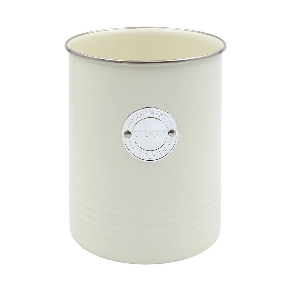 Lesser & Pavey White Lesser And Pavey Cream Country Kitchen Badge Kitchen Utensil/Tool Holder
