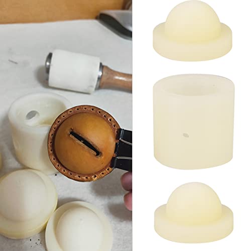 Zerodis Bell Leather Craft Mould,3Pcs Small Bell Shaped Mould Leather Mould Handcraft Tool One Out Two Mould for Leather(30mm one out two) - Image 2