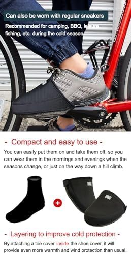 GORIX Cubrezapatos Protector para Dedos Invierno Ciclismo miniatura 5